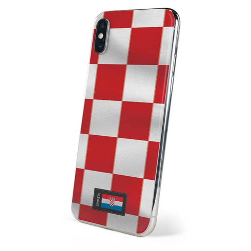 Croatia Soccer Flag iPhone X Skin